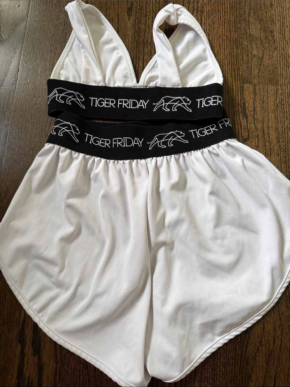 Tiger Friday White Logo Top & Shorts Set Child XL - Picture 3 of 6
